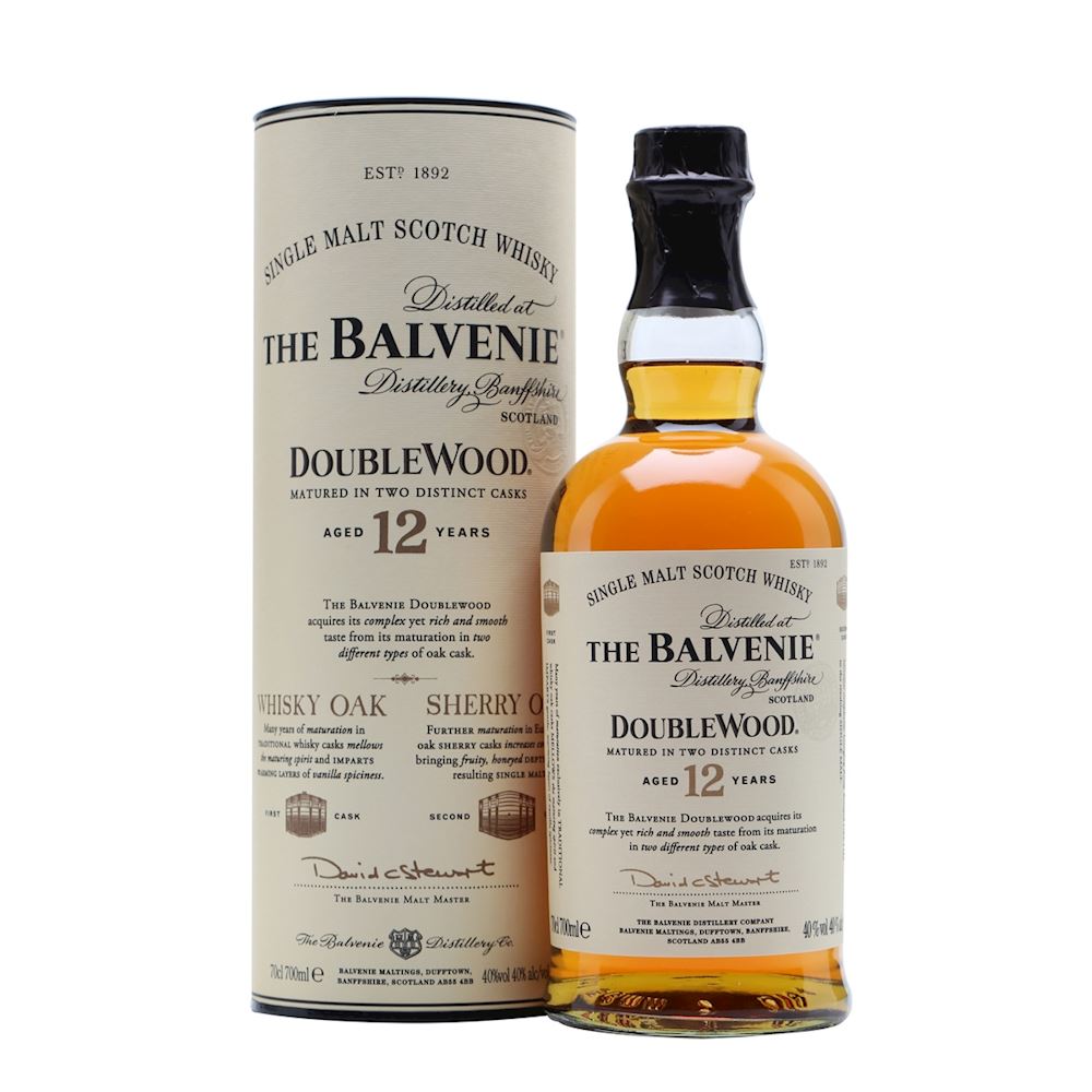 THE BALVENIE "12 YEARS DOUBLEWOODS" - Single Malt Scotch Whisky